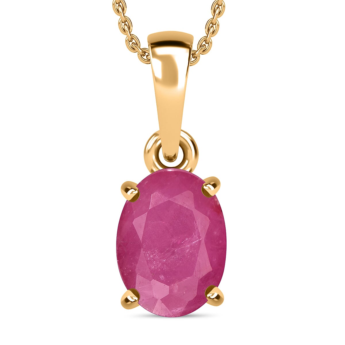 Timeless Solitaire Pendant Necklace 20 Inches