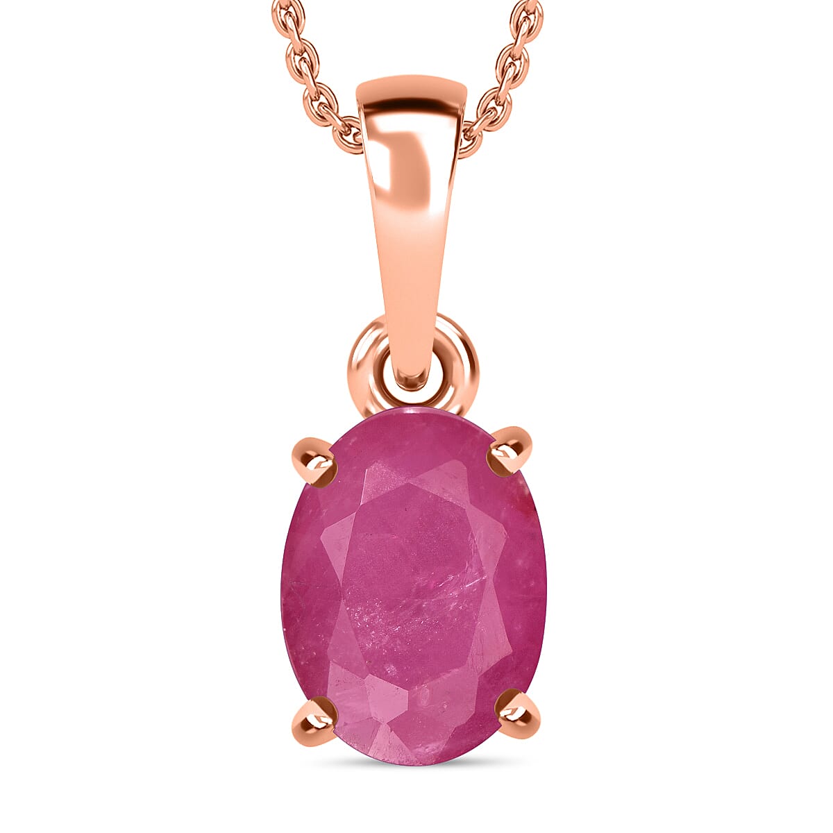 Timeless Solitaire Pendant Necklace 20 Inches