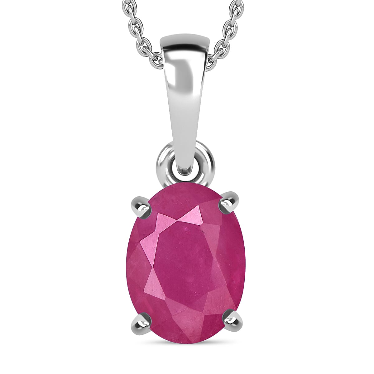 Timeless Solitaire Pendant Necklace 20 Inches