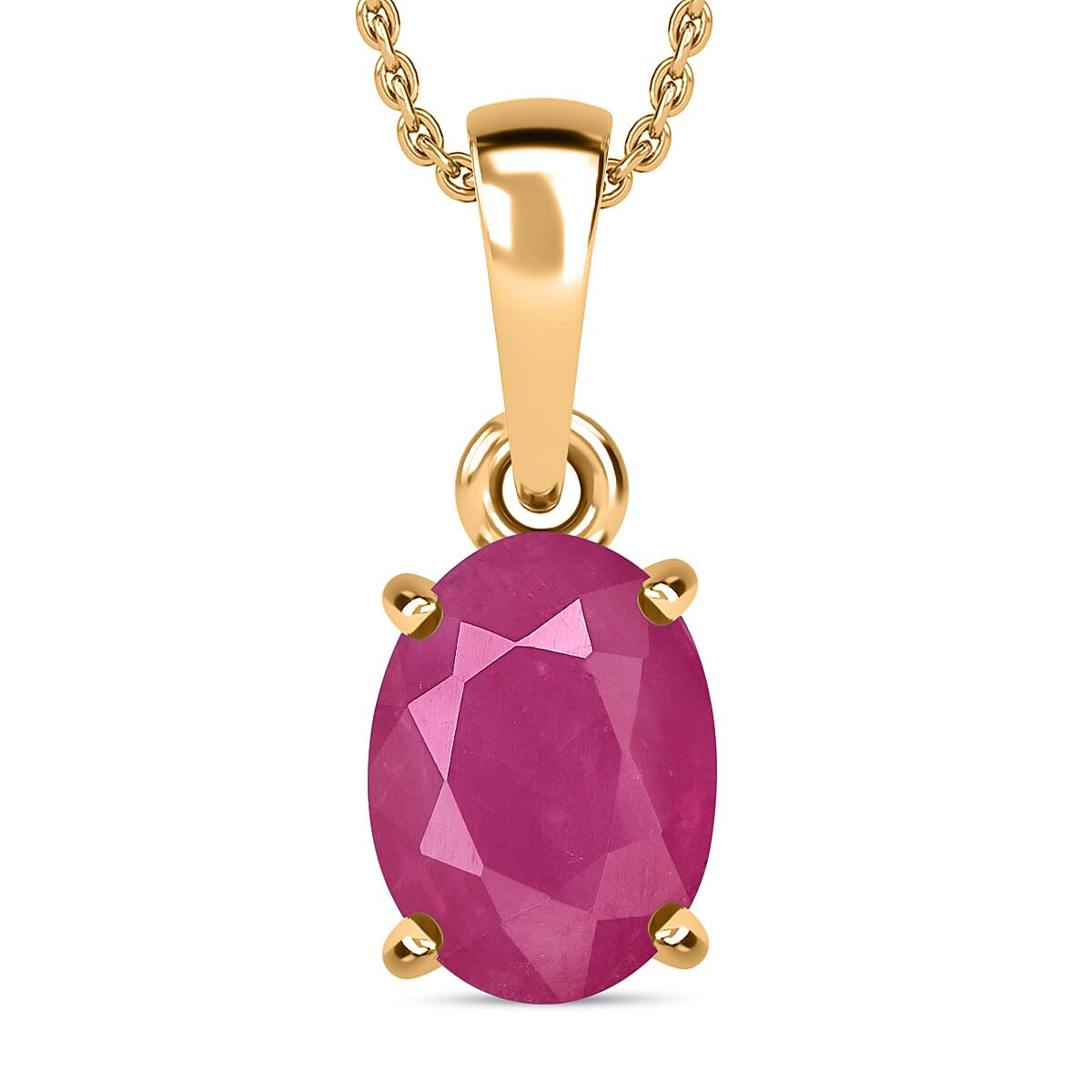 Timeless Solitaire Pendant Necklace 20 Inches