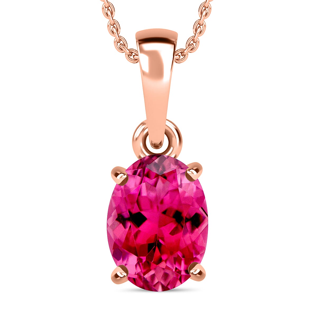 Timeless Solitaire Pendant Necklace 20 Inches
