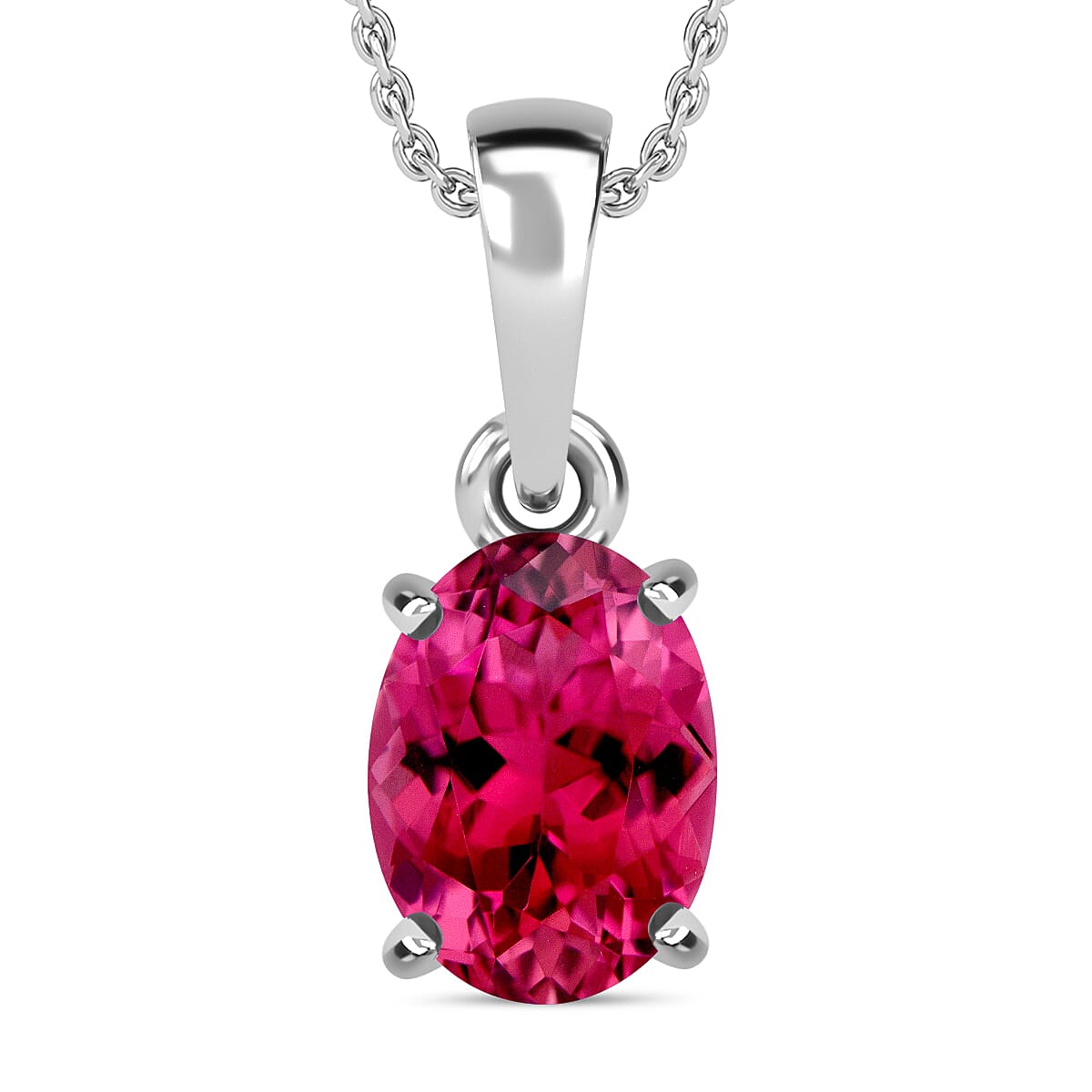 Timeless Solitaire Pendant Necklace 20 Inches