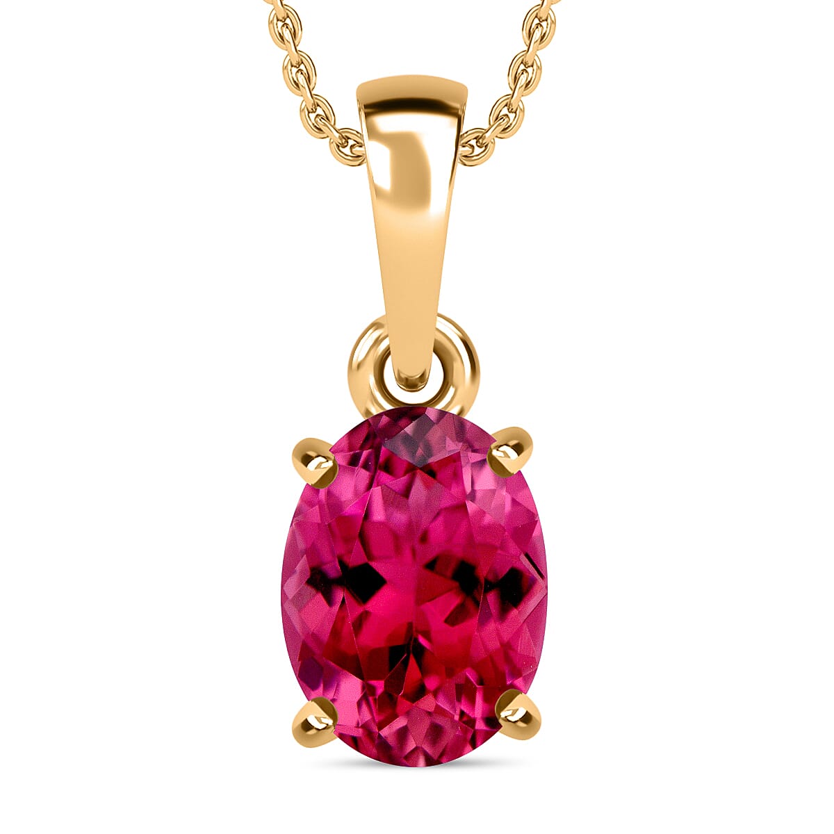 Timeless Solitaire Pendant Necklace 20 Inches