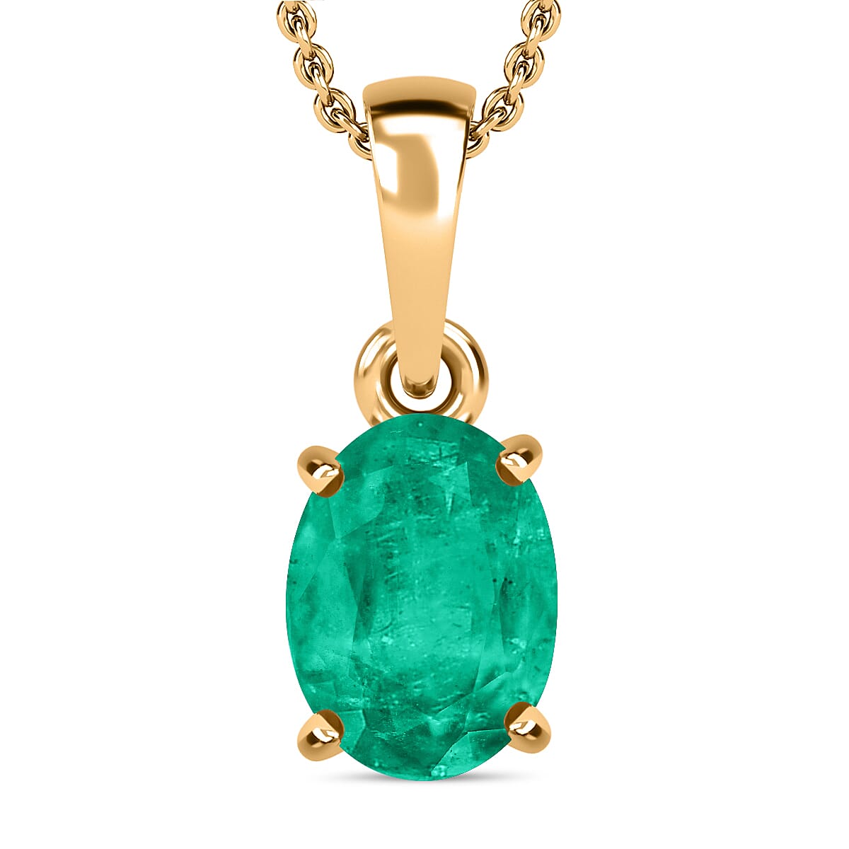 Timeless Solitaire Pendant Necklace 20 Inches