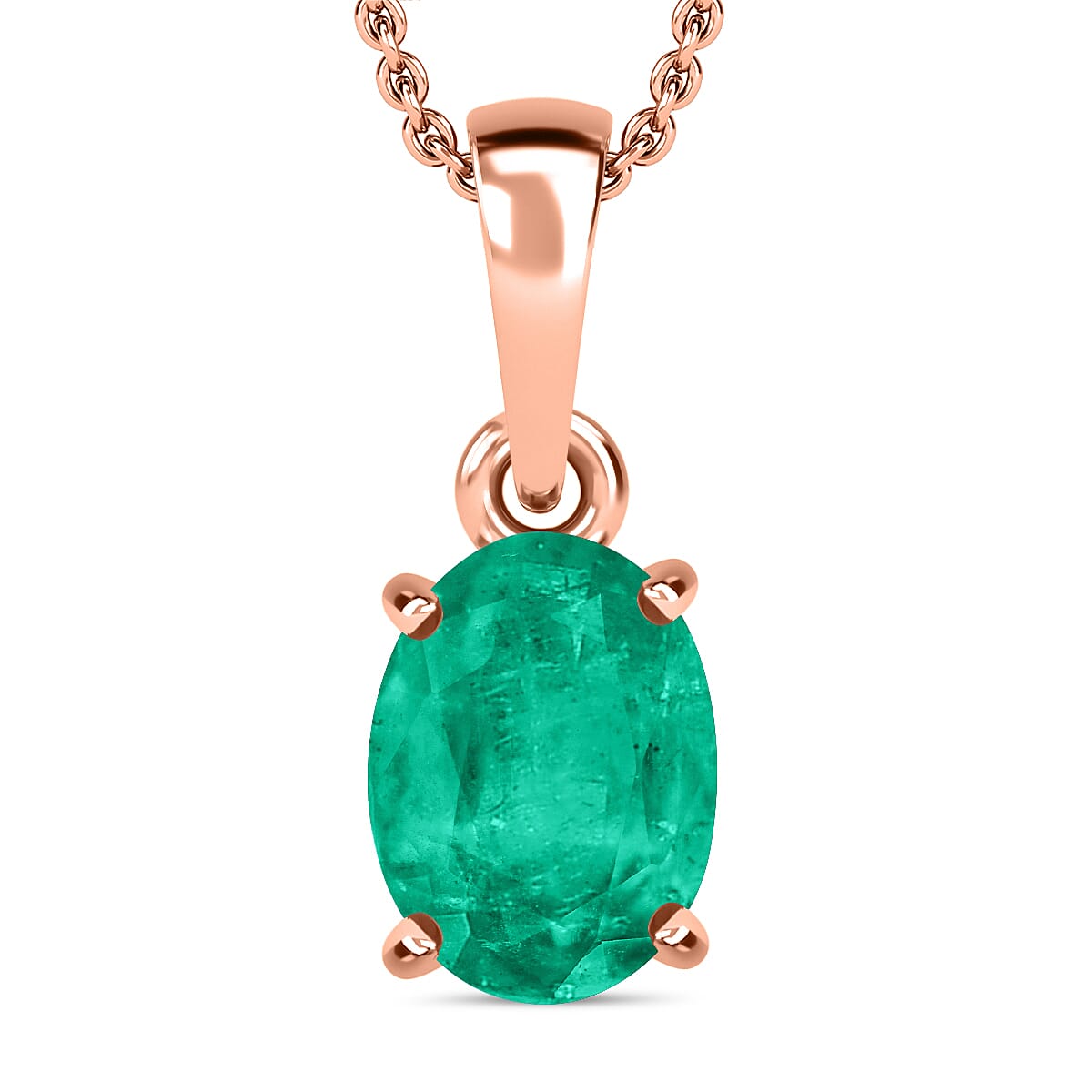 Timeless Solitaire Pendant Necklace 20 Inches