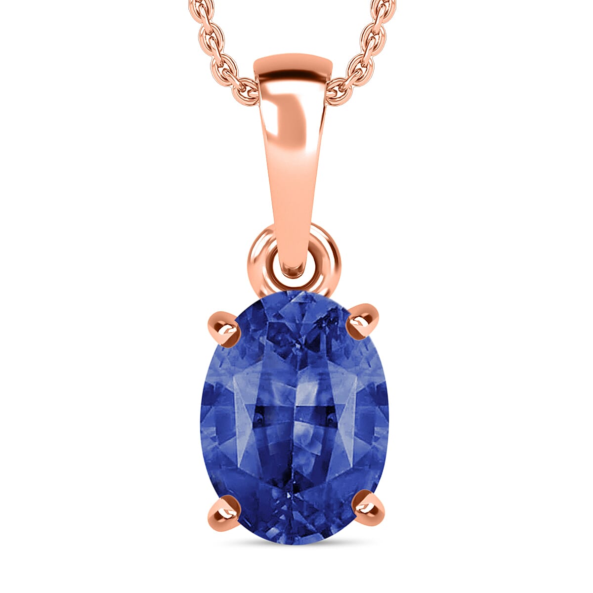 Timeless Solitaire Pendant Necklace 20 Inches