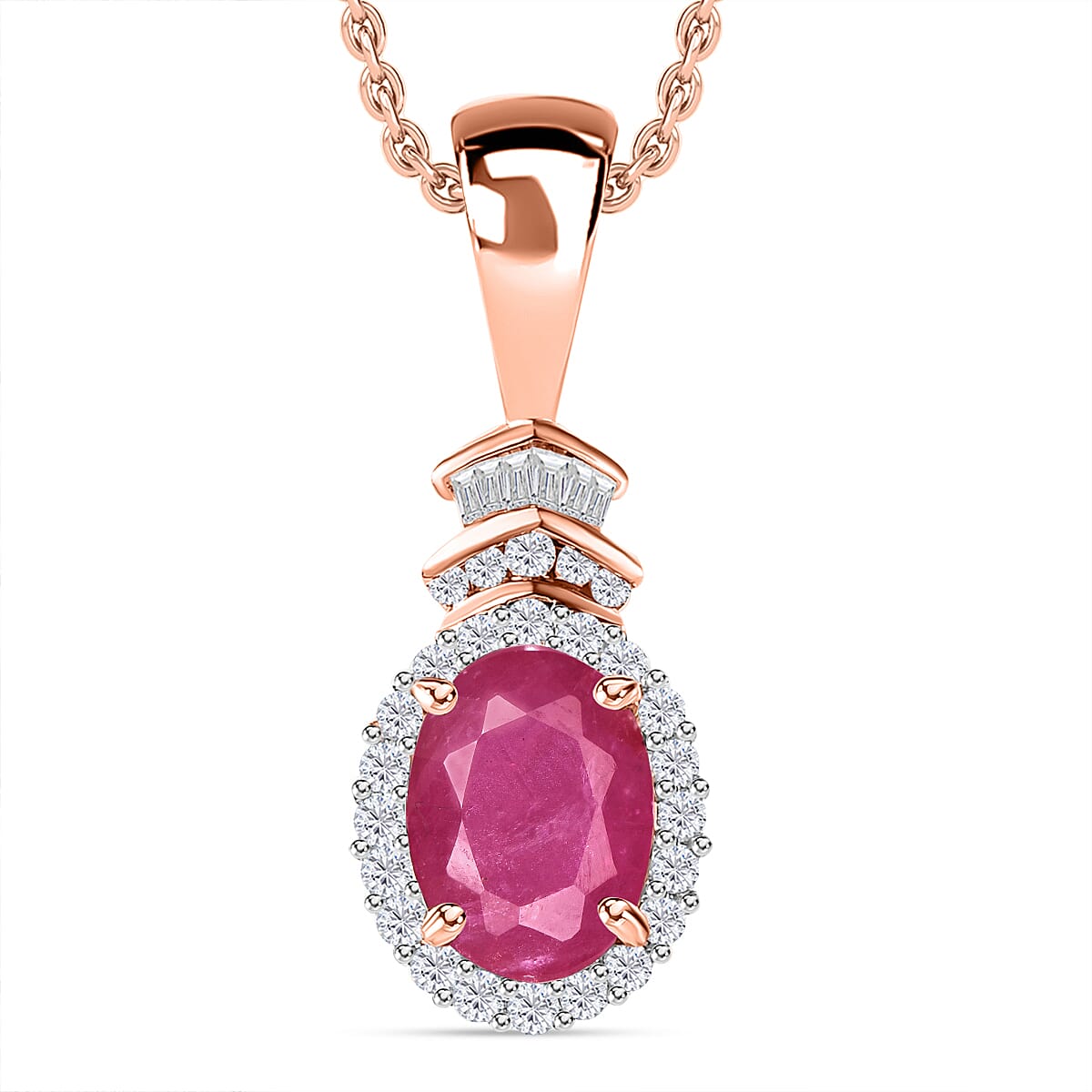 Rhapsody AAAA Tanzanite and E-F VS2 Diamond 1.60 ctw Pendant Necklace 20 Inches in 18K Yellow Gold