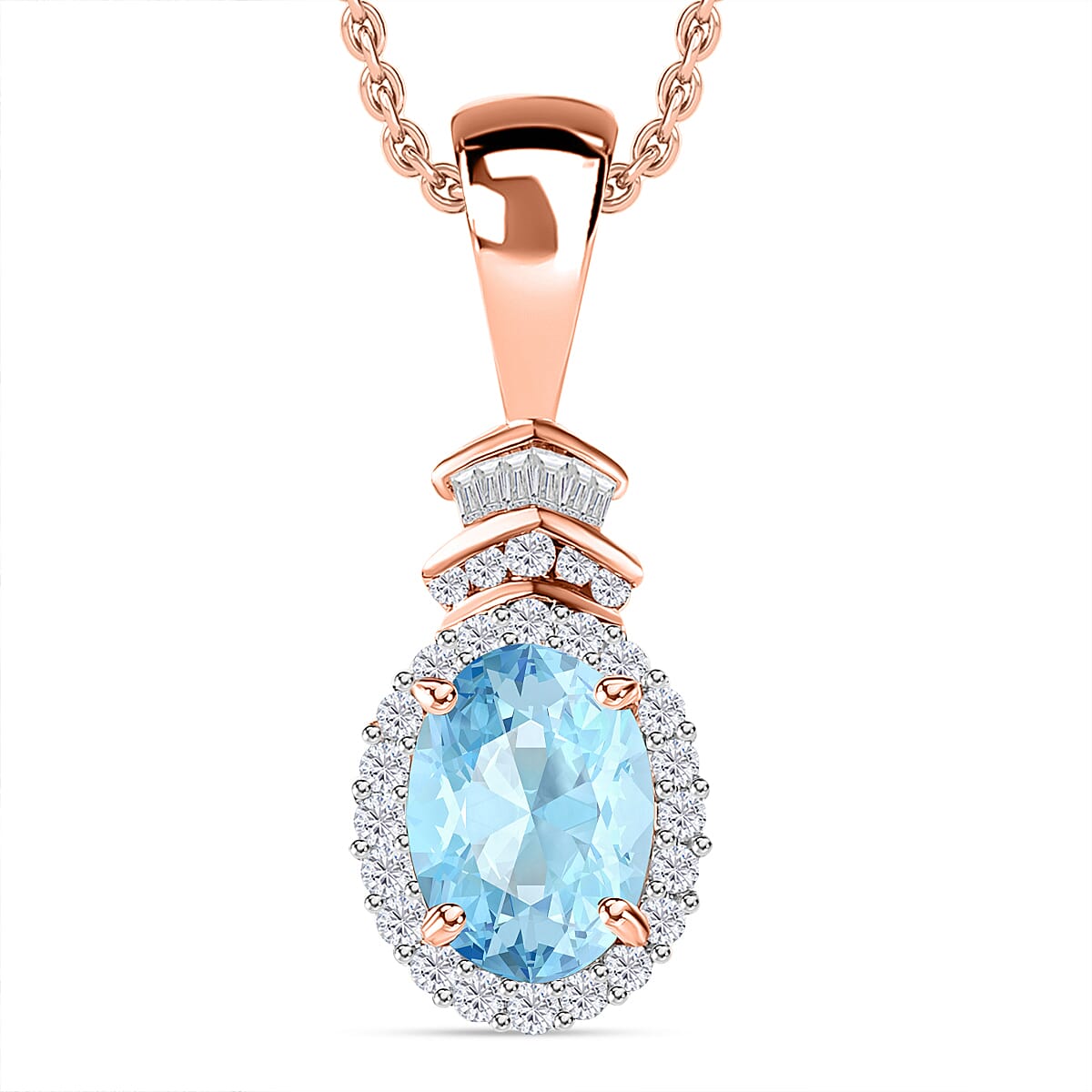 Rhapsody AAAA Tanzanite and E-F VS2 Diamond 1.60 ctw Pendant Necklace 20 Inches in 18K Yellow Gold