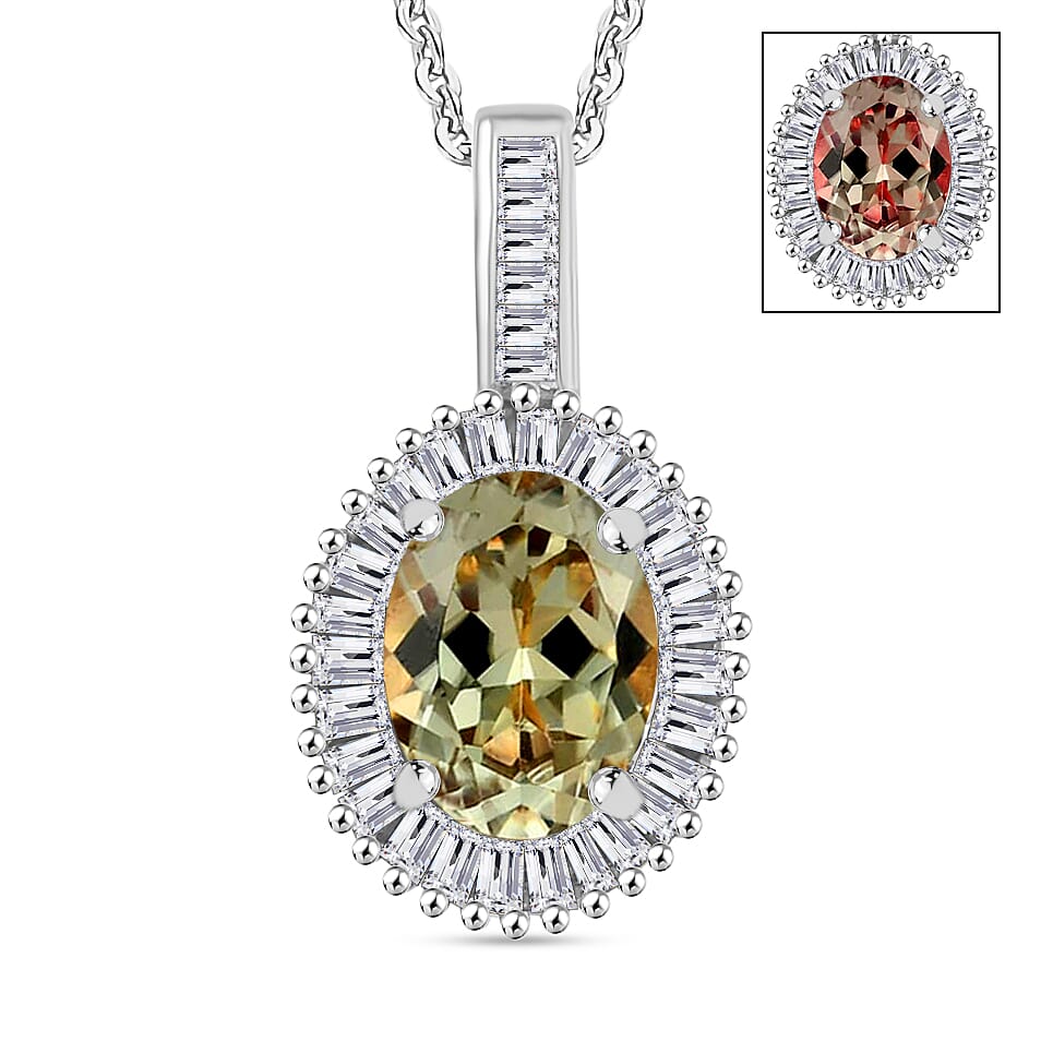 Rhapsody AAAA Turkizite and E-F VS2 Diamond Pendant Necklace 20 Inches in 950 Platinum 1.51 ctw
