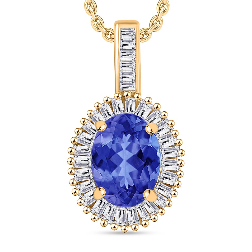 Rhapsody AAAA Turkizite and E-F VS2 Diamond Pendant Necklace 20 Inches in 950 Platinum 1.51 ctw