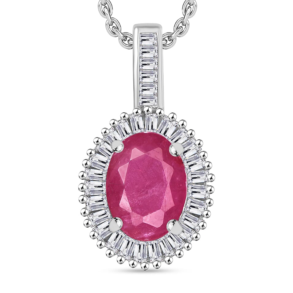 Rhapsody AAAA Turkizite and E-F VS2 Diamond Pendant Necklace 20 Inches in 950 Platinum 1.51 ctw