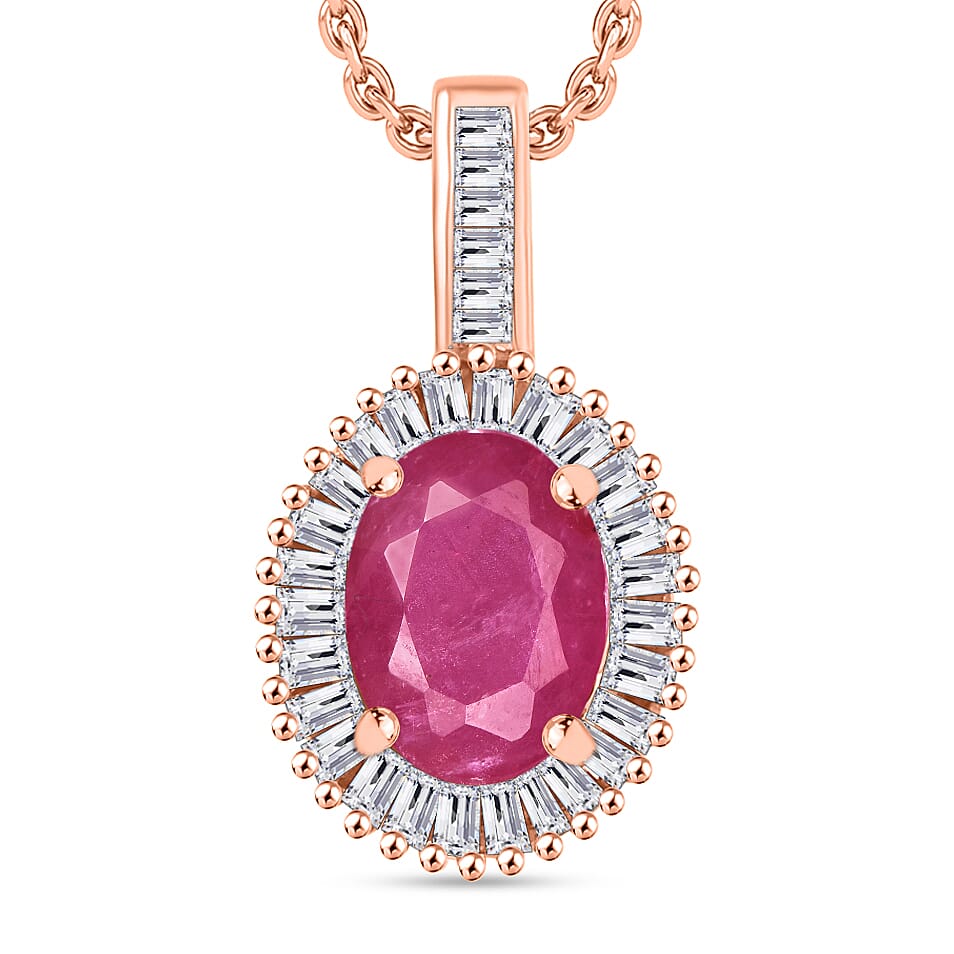 Rhapsody AAAA Turkizite and E-F VS2 Diamond Pendant Necklace 20 Inches in 950 Platinum 1.51 ctw