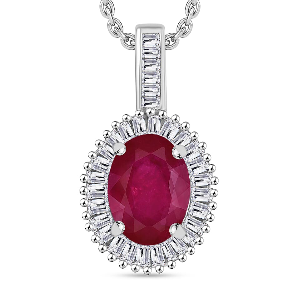 Rhapsody AAAA Turkizite and E-F VS2 Diamond Pendant Necklace 20 Inches in 950 Platinum 1.51 ctw