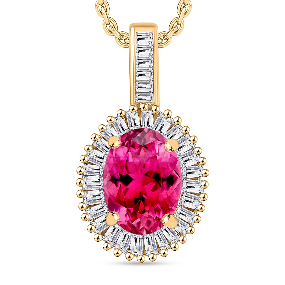 Rhapsody AAAA Turkizite and E-F VS2 Diamond Pendant Necklace 20 Inches in 950 Platinum 1.51 ctw
