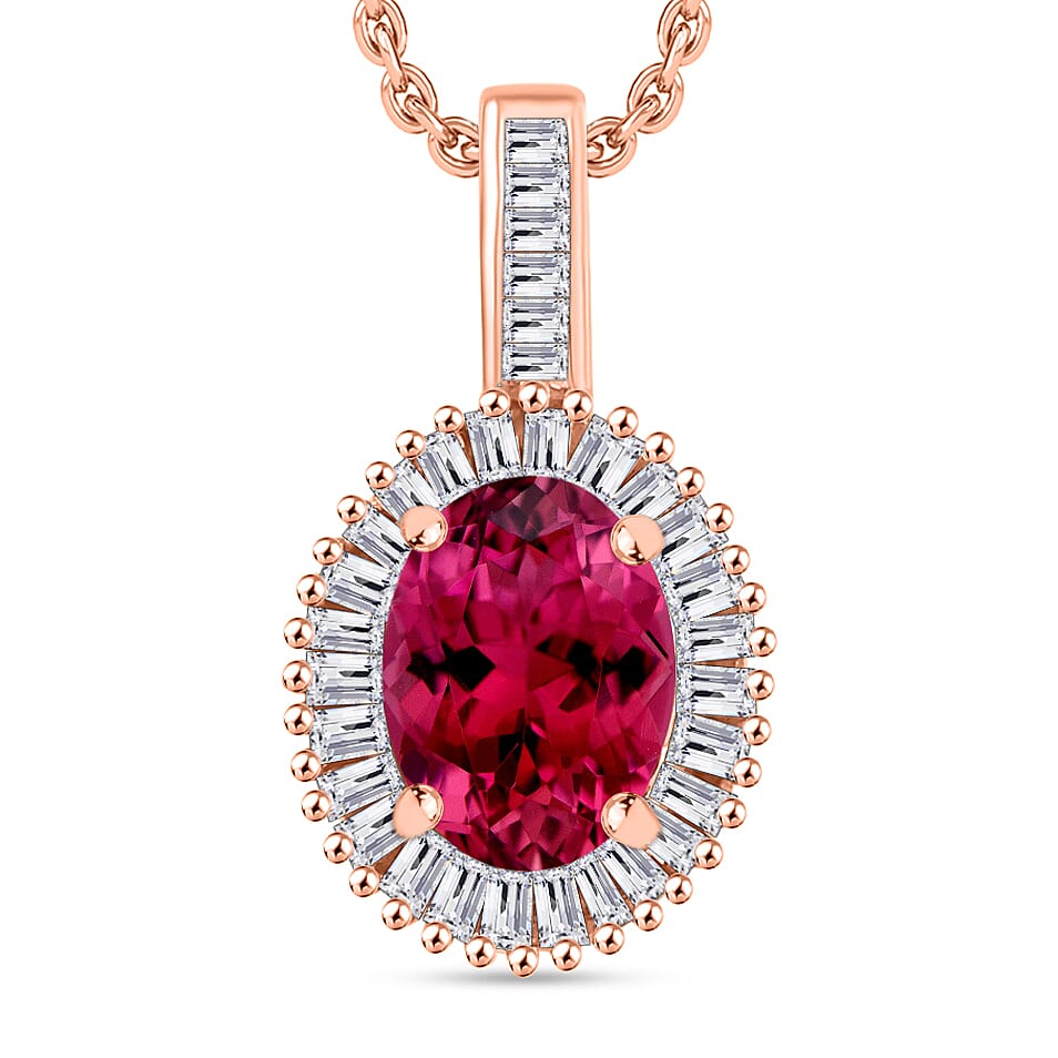 Rhapsody AAAA Turkizite and E-F VS2 Diamond Pendant Necklace 20 Inches in 950 Platinum 1.51 ctw
