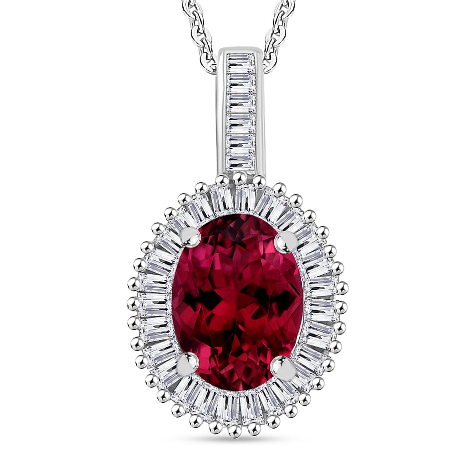 Rhapsody AAAA Turkizite and E-F VS2 Diamond Pendant Necklace 20 Inches in 950 Platinum 1.51 ctw