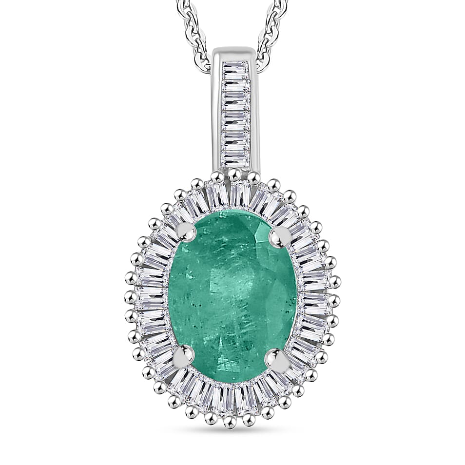 Rhapsody AAAA Turkizite and E-F VS2 Diamond Pendant Necklace 20 Inches in 950 Platinum 1.51 ctw