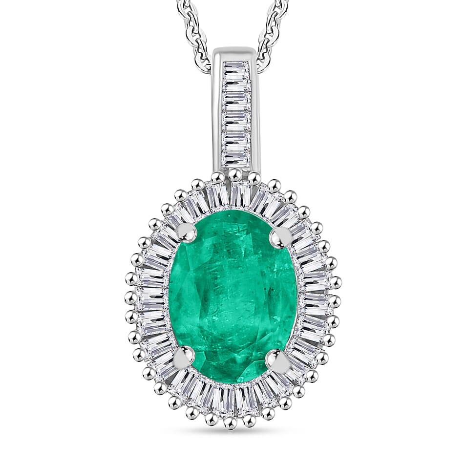 Rhapsody AAAA Turkizite and E-F VS2 Diamond Pendant Necklace 20 Inches in 950 Platinum 1.51 ctw