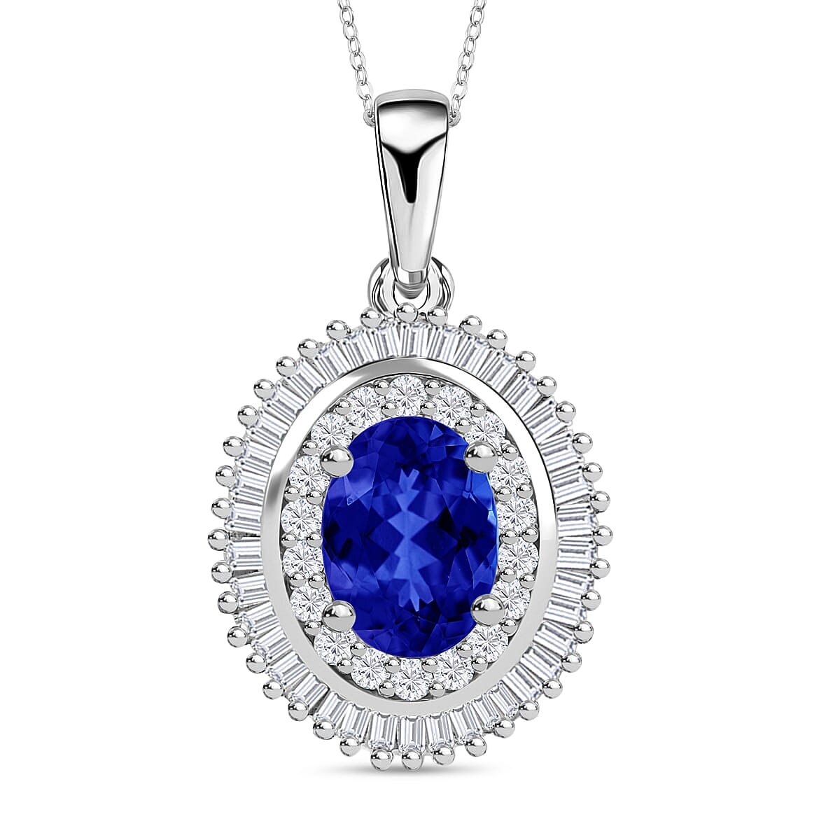 Rhapsody AAAA Mozambique Ruby and E-F VS2 Diamond Pendant Necklace 20 Inches in 950 Platinum 1.08 ctw