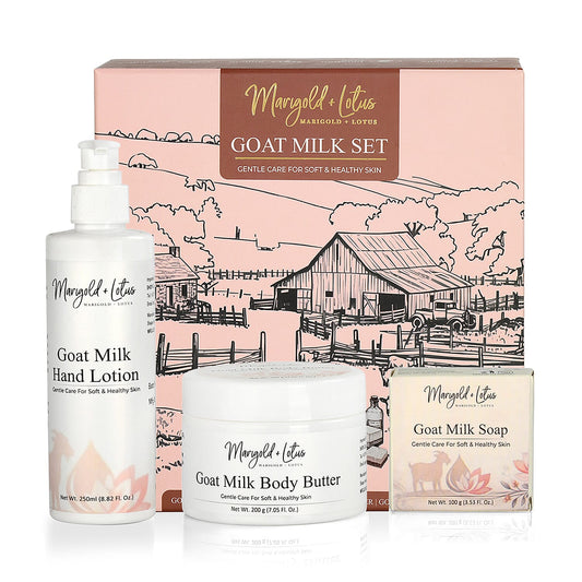 Marigold and Lotus Goat Milk Soap Bar with Botanical Oils & Shea Butter - 3.5oz 4439243