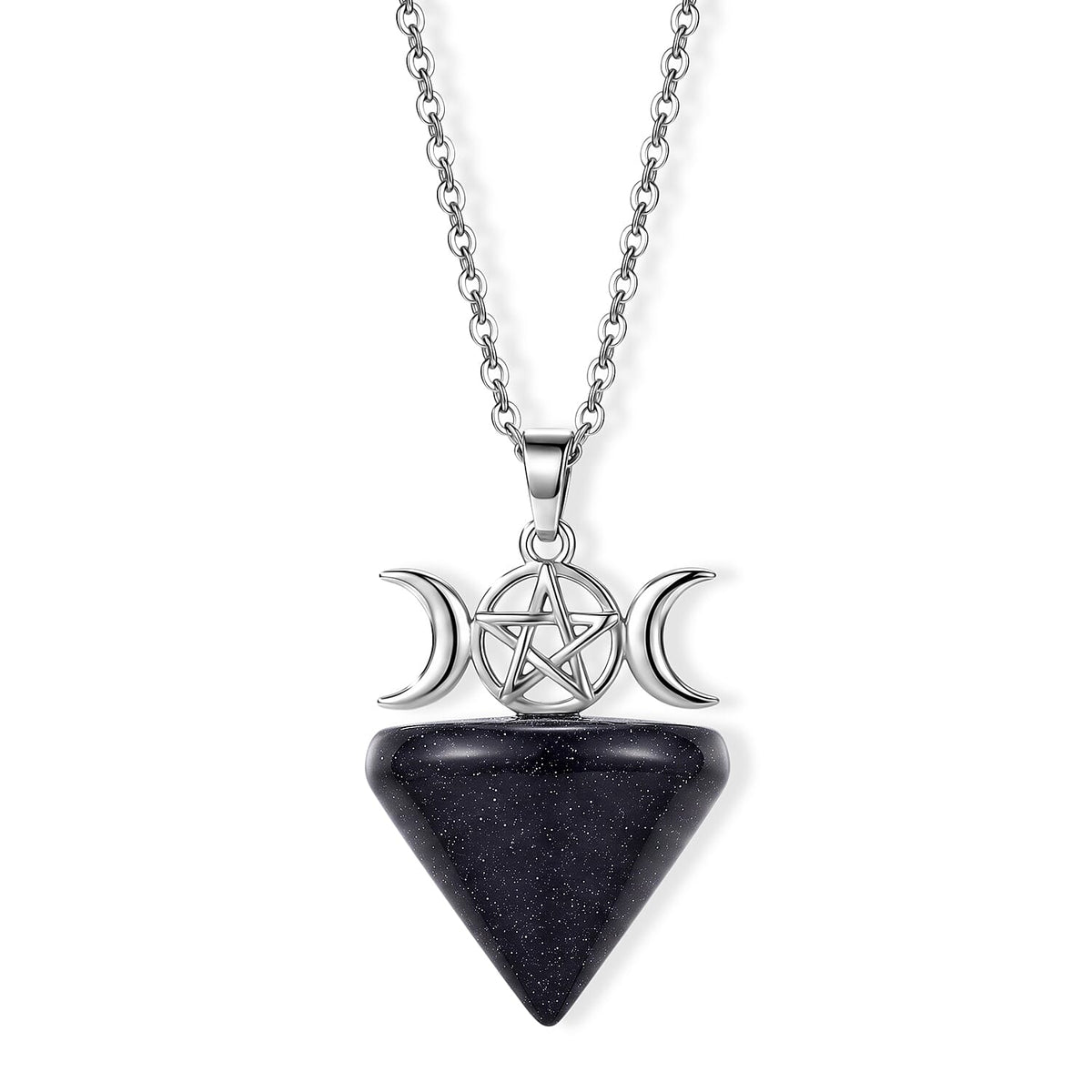 Green Aventurine Pendant in Silvertone with Stainless Steel Necklace (20 Inches) 50.00 ctw