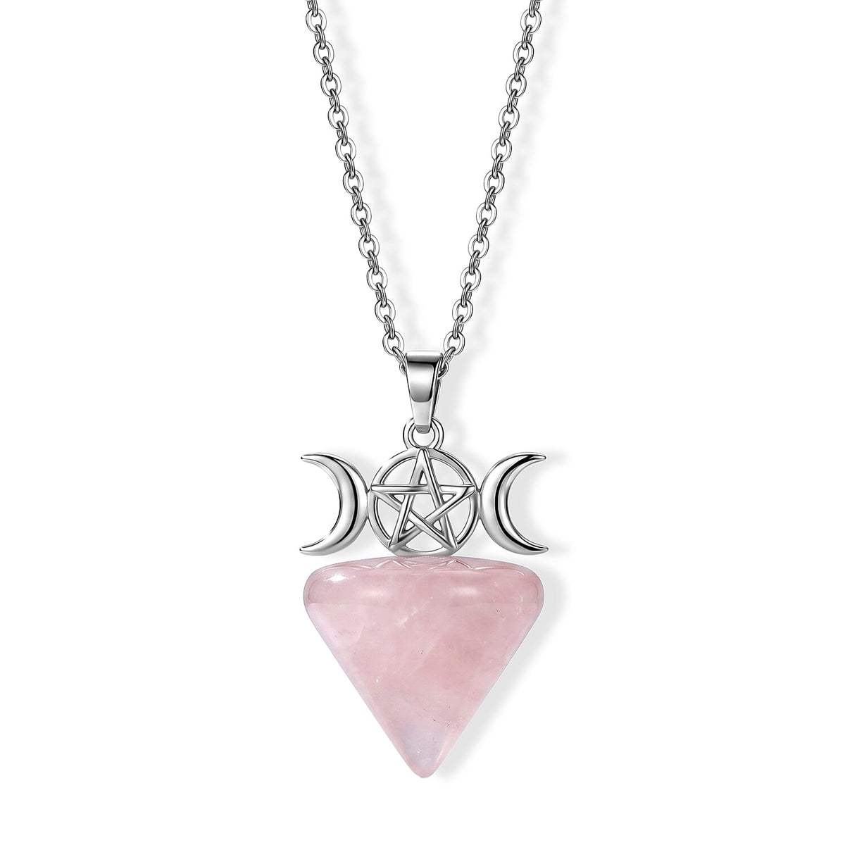Green Aventurine Pendant in Silvertone with Stainless Steel Necklace (20 Inches) 50.00 ctw