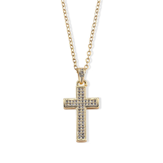 Simulated Diamond Pendant in Goldtone with ION Plated YG Stainless Steel Necklace (16-18 Inches) 2.00 ctw 4494007
