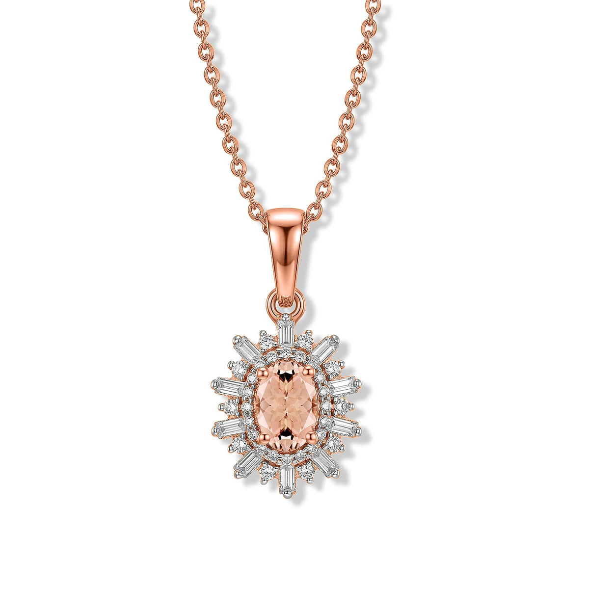 D'Joy Premium Kanchanaburi Blue Sapphire (D) and Moissanite Pendant Necklace (20 Inches) in Rhodium Over Sterling Silver 1.20 ctw