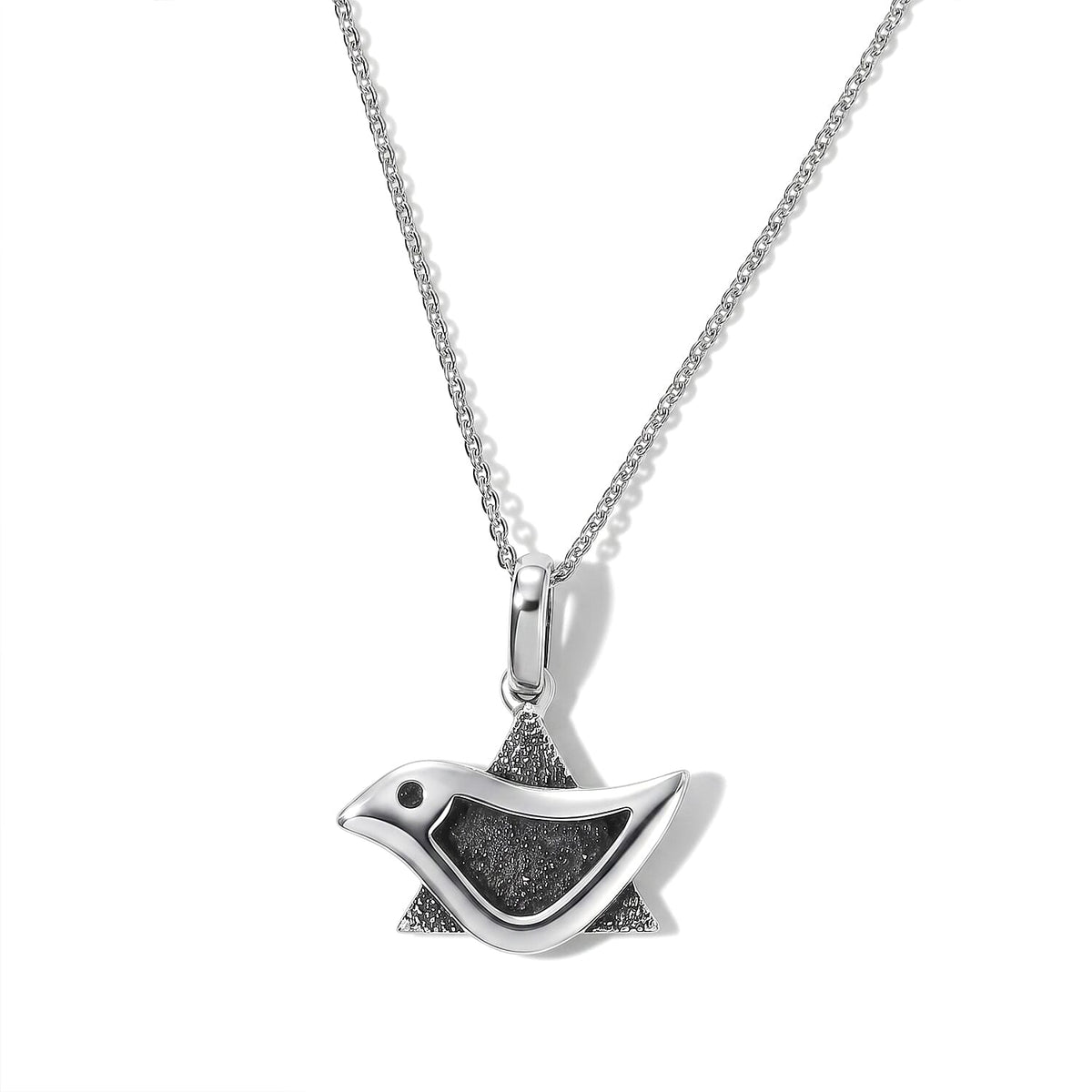 D'Joy Passport to Israel Rhodium Over Sterling Silver Pendant Necklace (20 Inches) (4.80 g) 4501718