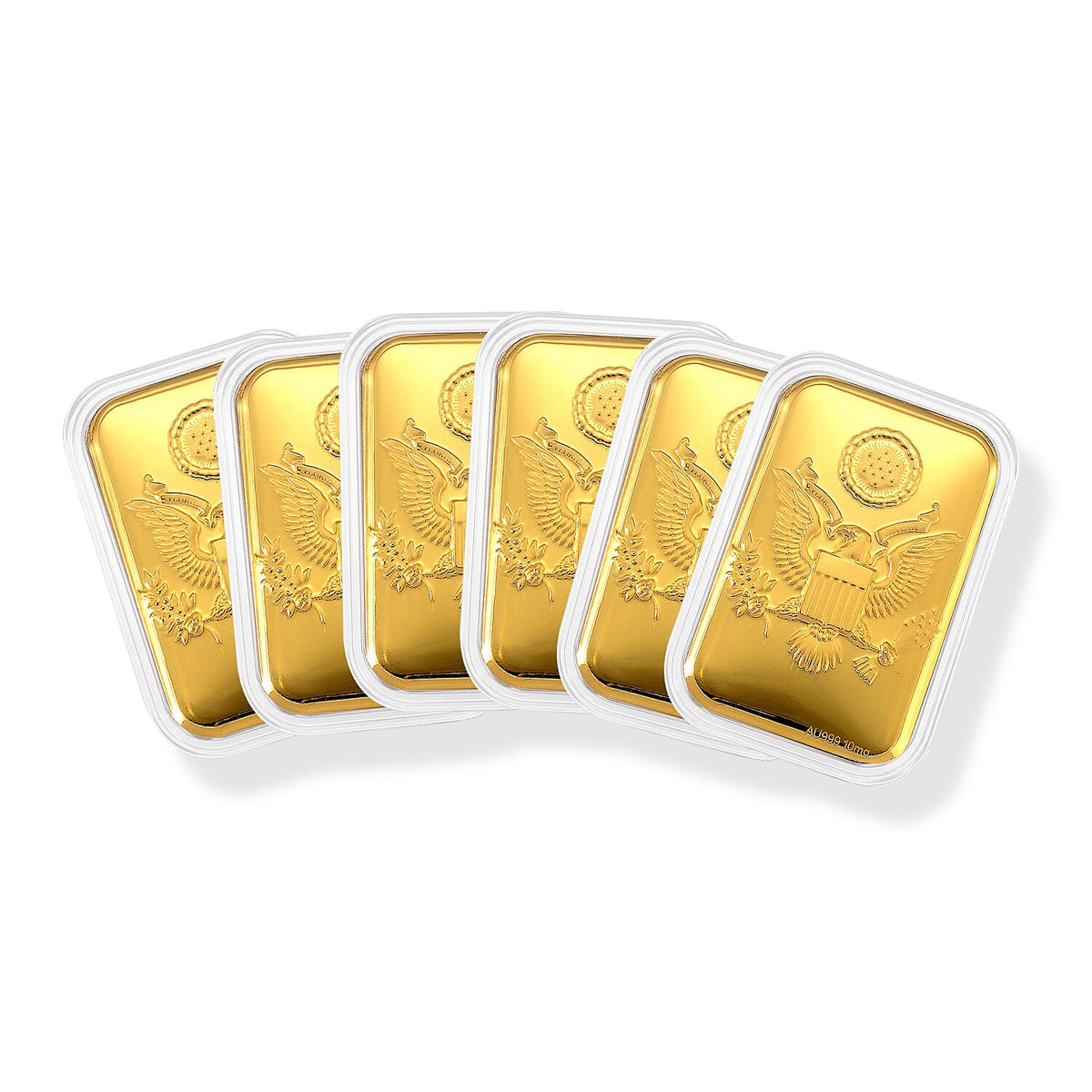 Set of 6 - Eagle Crest - Pride of the Nation
A nation''s heart, pressed in gold.