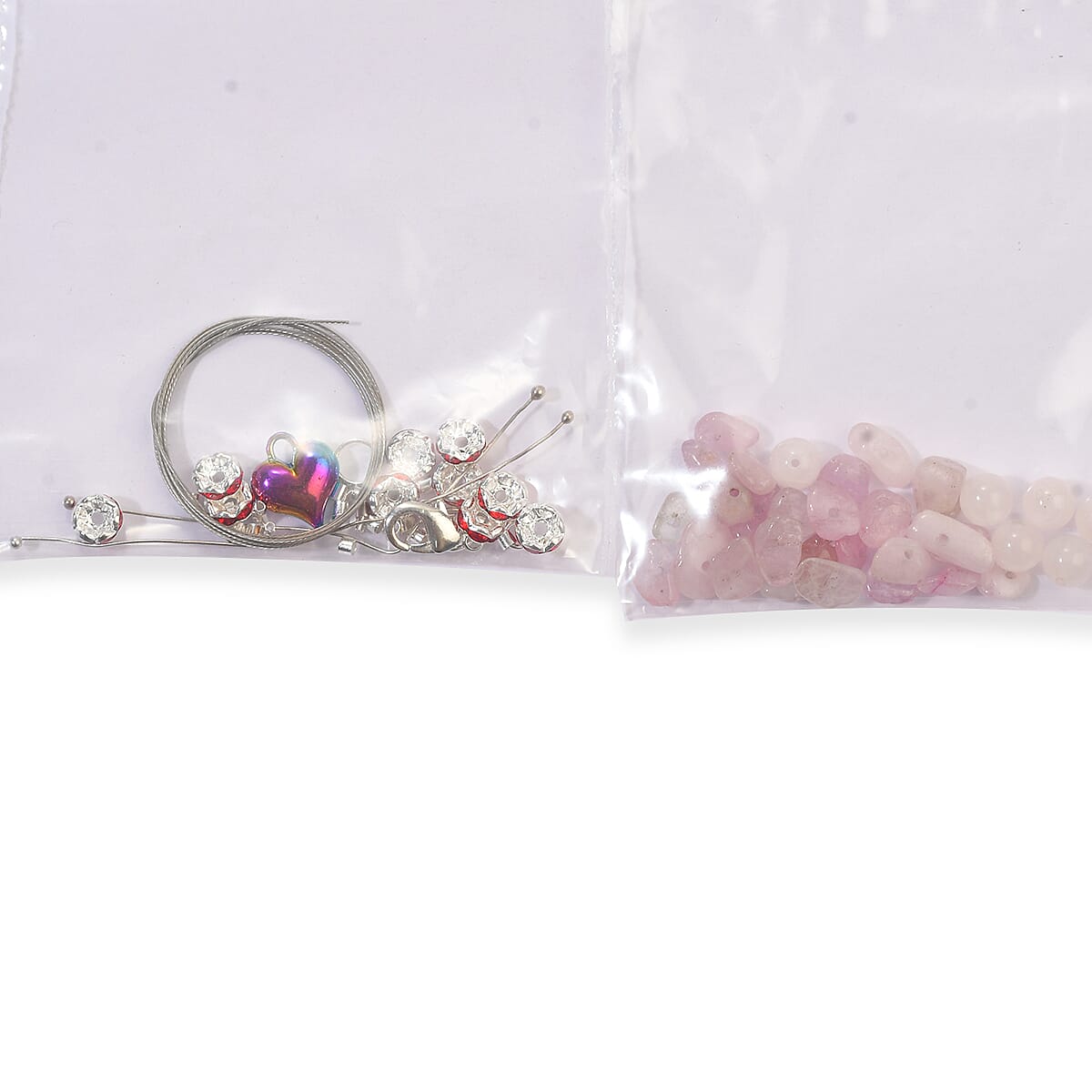 GCS Kunzite and Rose Quartz Bracelet Kit 458.62 ctw