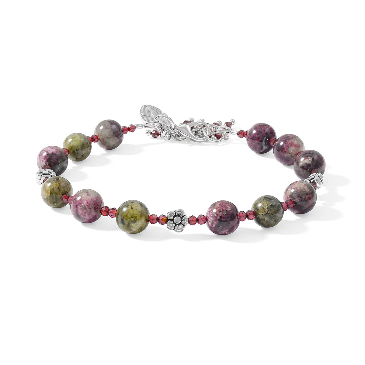 Austrian Crystal and Rose Quartz Beads Bracelet kit 157.00 ctw
