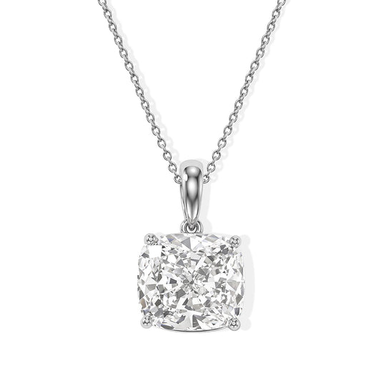 Doorbuster IGI Certified Luxuriant Asscher Cut Lab Grown Diamond G VS 7.00 ctw Pendant Necklace in 950 Platinum 5.30 Grams 18 Inches