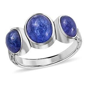 Tanzanite Ring in Sterling Silver (Size 9.0) 5.70 ctw