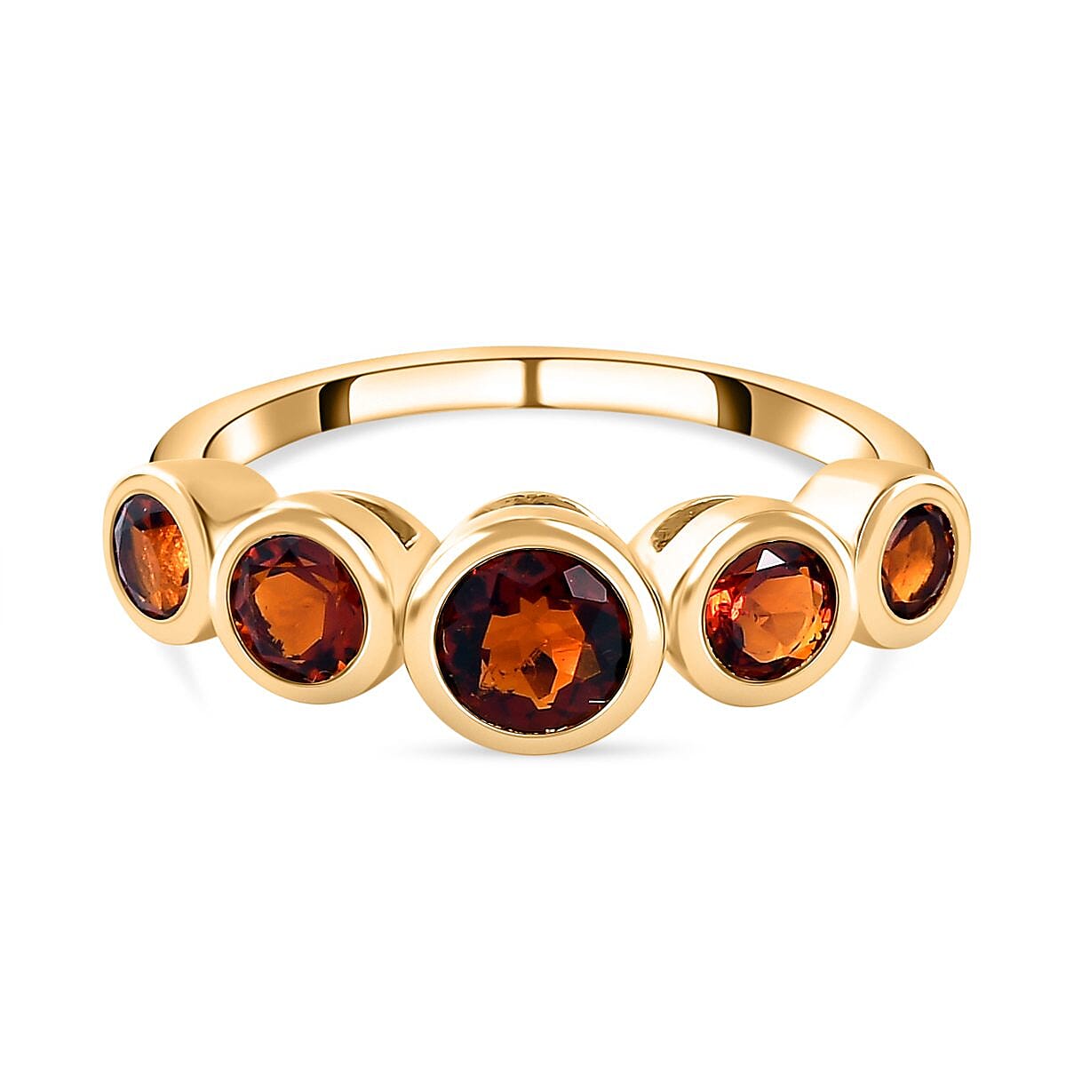 Cherry Brazilian Citrine Ring in 14K YG Over Sterling Silver (Size 10.0) 1.38 ctw