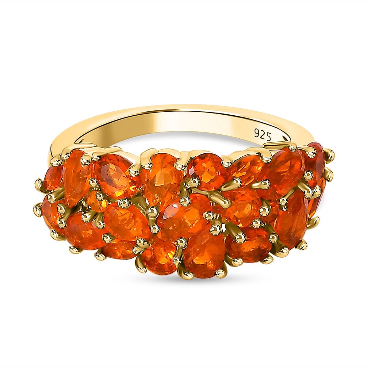 Fire Opal Ring in 14K YG Over Sterling Silver (Size 11.5) 2.21 ctw