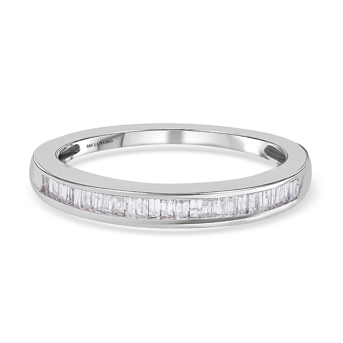 14K White Gold Diamond (I1) Ring (Size 6.5) 0.50 ctw