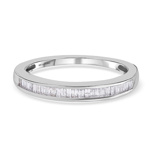 14K White Gold Diamond (I1) Ring (Size 6.5) 0.50 ctw