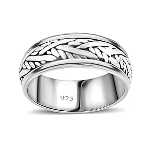 Band Ring in Sterling Silver (Size 11.5)