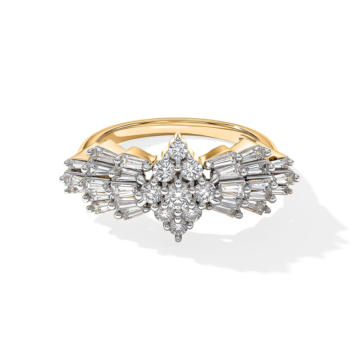 14K Yellow Gold Diamond (I1) Ring (Size 6.5) 1.00 ctw