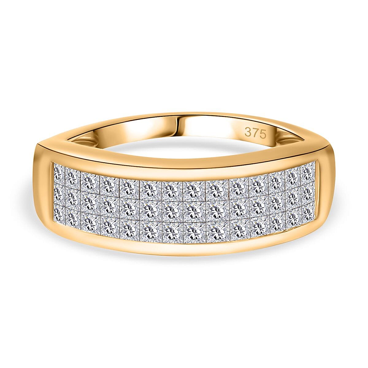 9K Yellow Gold Diamond (I1-I2) Solitaire Ring (Size 8.0) 1.00 ctw