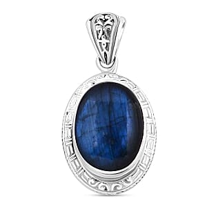 Labradorite Pendant in Sterling Silver 16.50 ctw