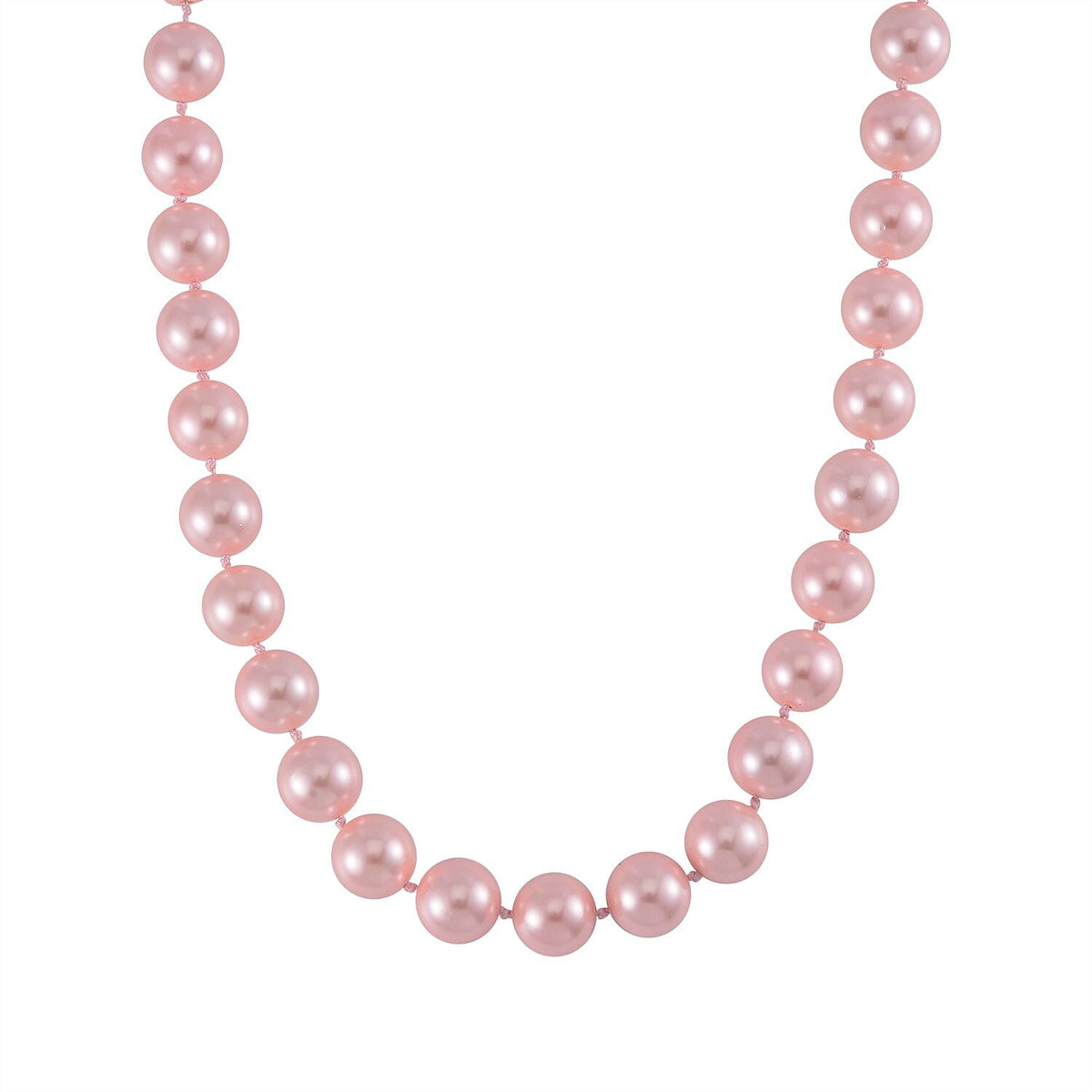 Multi Color Shell Pearl Necklace (20 Inches) in Stainless Steel