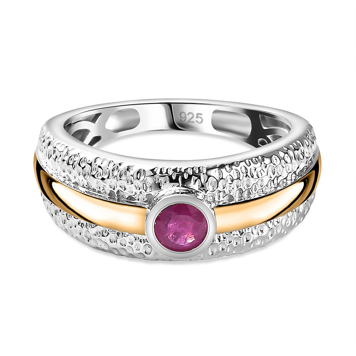 African Ruby Ring in Sterling Silver (Size 10.0) 0.32 ctw