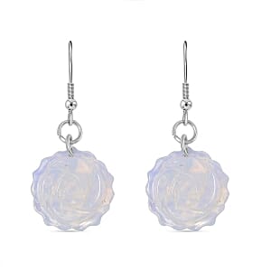 Opalite Earrings in Stainless Steel 25.00 ctw