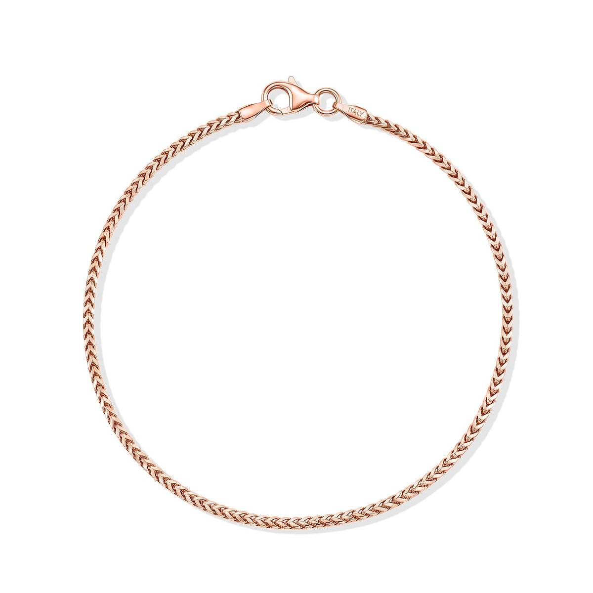14K RG Over Sterling Silver Bracelet (7.50 In) (2.50 gram)