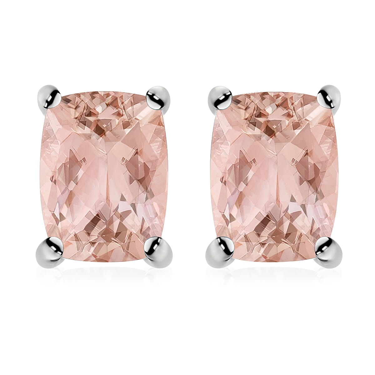 Tanzanite Solitaire Stud Earrings in Platinum Over Sterling Silver 2.10 ctw