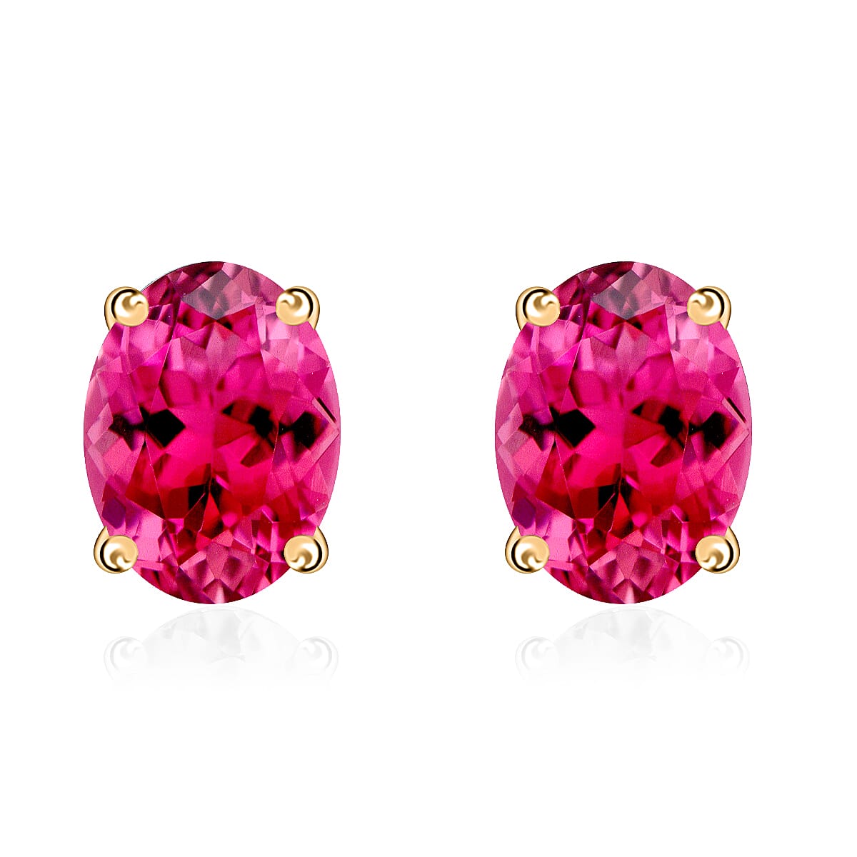 Tanzanite Solitaire Stud Earrings in Platinum Over Sterling Silver 1.65 ctw
