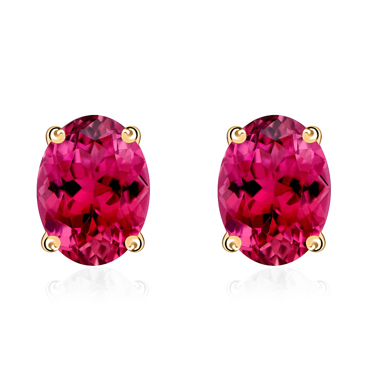 Tanzanite Solitaire Stud Earrings in Platinum Over Sterling Silver 1.65 ctw