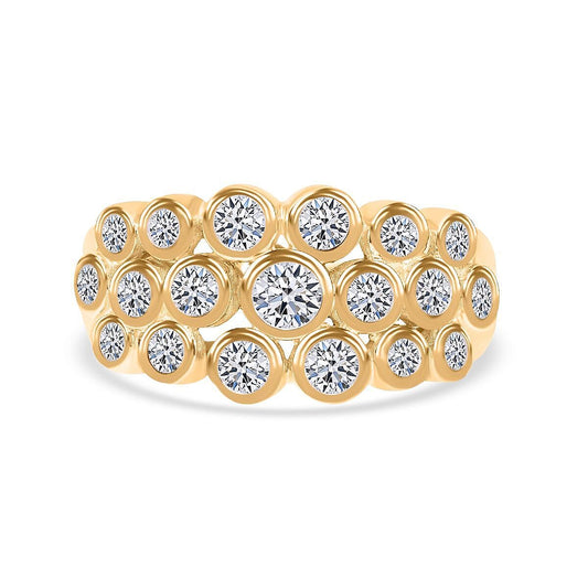 10K Yellow Gold Luxuriant Lab Grown Diamond (VS) Ring (Size 8.0) 1.01 ctw